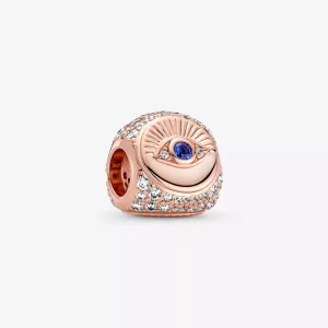 (imagen para) PANDORA Hamsa, Ojo que Todo lo Ve y Pluma Charm de Tres Lados - 780101C01