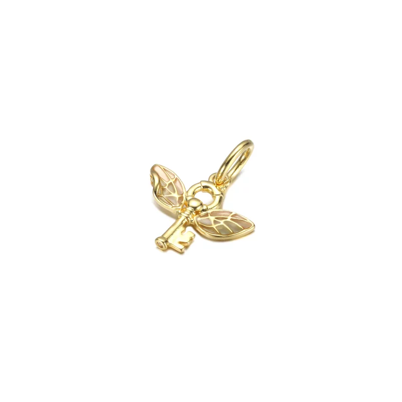 (imagen para) PANDORA Harry Potter, colgante de llave alada - 360034C01 - Ver 2