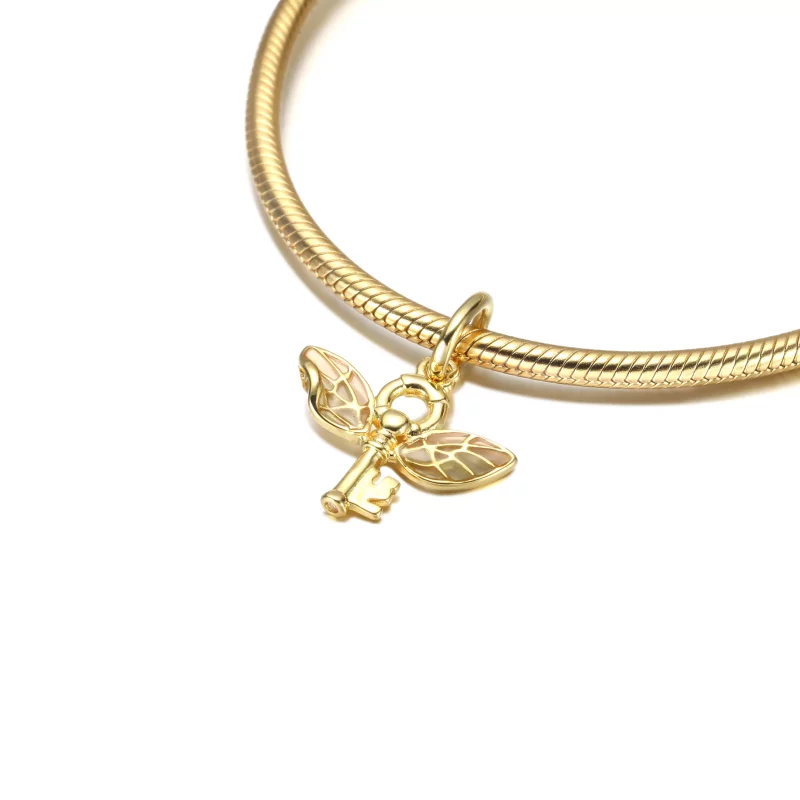 (imagen para) PANDORA Harry Potter, colgante de llave alada - 360034C01 - Ver 5