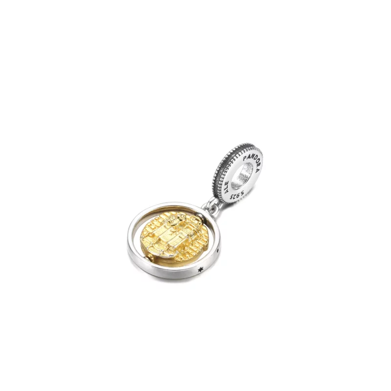 (imagen para) PANDORA Harry Potter, Colgante Giratorio de Hedwig - 760035C00 - Ver 2
