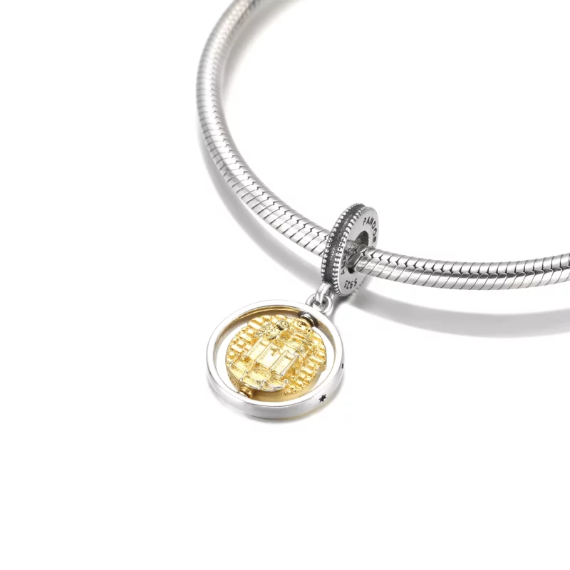 (imagen para) PANDORA Harry Potter, Colgante Giratorio de Hedwig - 760035C00 - Ver 5