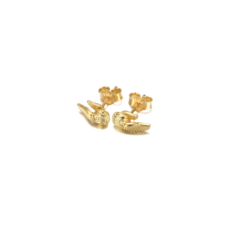 (imagen para) PANDORA Harry Potter, Pendientes de Tuerca Snitch Dorada - 260025C00 - Ver 2