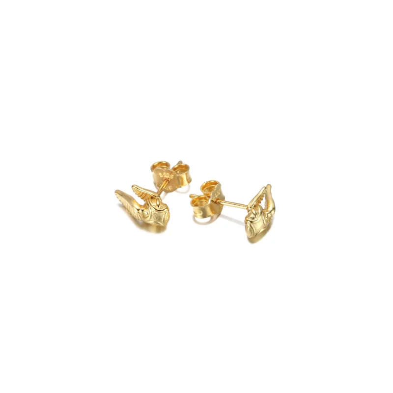 (imagen para) PANDORA Harry Potter, Pendientes de Tuerca Snitch Dorada - 260025C00 - Ver 3