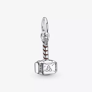(imagen para) PANDORA Marvel Los Vengadores Encanto Colgante del Martillo de Thor - 790483C01