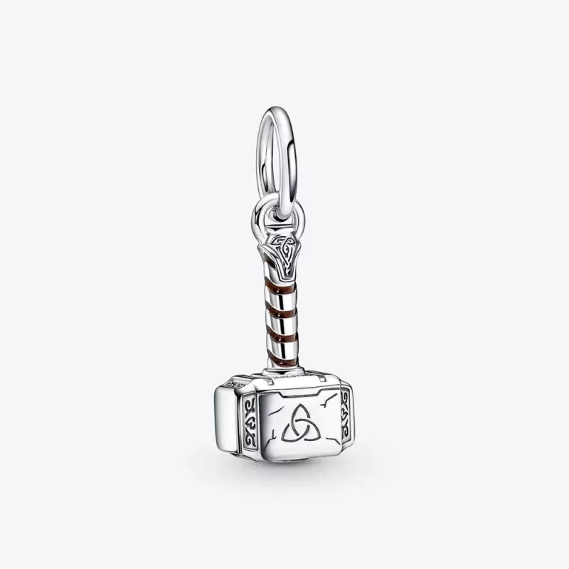 (imagen para) PANDORA Marvel Los Vengadores Encanto Colgante del Martillo de Thor - 790483C01