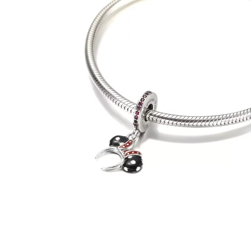 (imagen para) PANDORA Minnie Mouse Diadema de Orejas en Blanco y Negro - P400942464791 - Ver 5