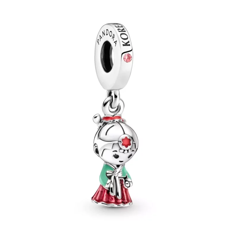 (imagen para) PANDORA Muñeca Coreana Hanbok Charm Colgante - 799499C01