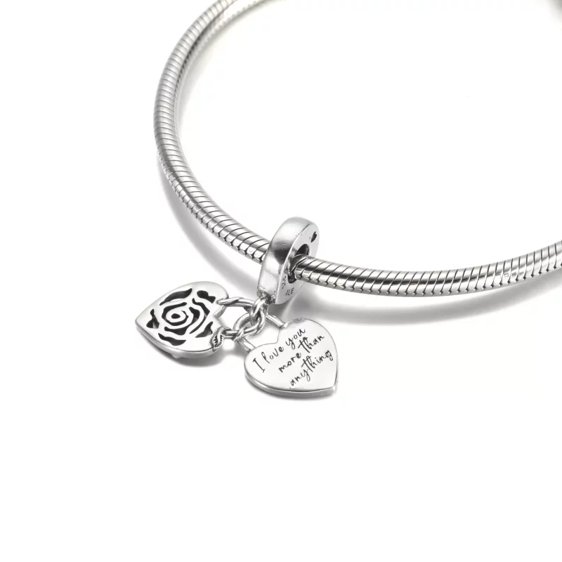 (imagen para) PANDORA Rose Colgante de Candado de Corazón - 790086C00 - Ver 5