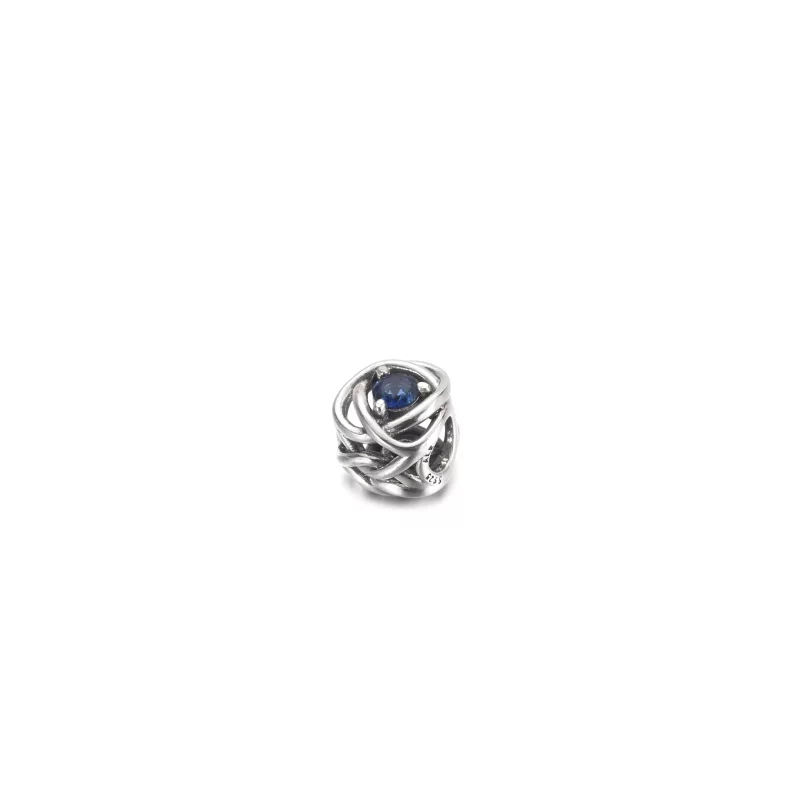(imagen para) PANDORA Septiembre Azul Encanto de Círculo de Eternidad - 790065C07 - Ver 2
