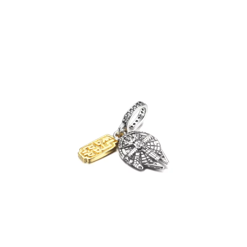 (imagen para) PANDORA Star Wars Halcón Milenario Colgante Charm - 769504C01 - Ver 2