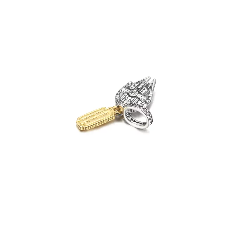 (imagen para) PANDORA Star Wars Halcón Milenario Colgante Charm - 769504C01 - Ver 4