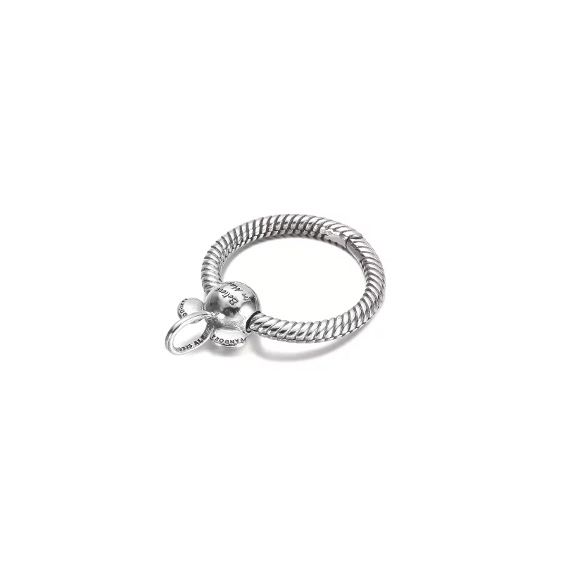 (imagen para) Pendiente PANDORA pequeño con colgante de Mickey Mouse de Disney - 390076C02 - Ver 3