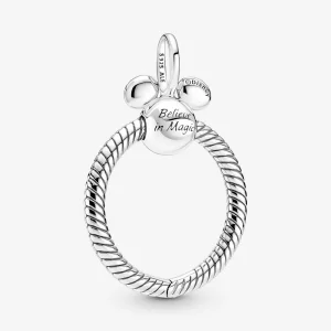 (imagen para) Pendiente PANDORA pequeño con colgante de Mickey Mouse de Disney - 390076C02