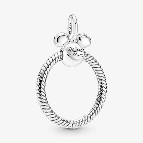 (imagen para) Pendiente PANDORA pequeño con colgante de Mickey Mouse de Disney - 390076C02