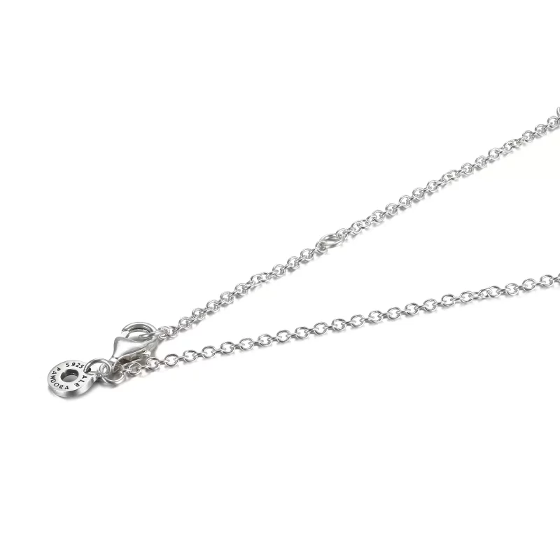 (imagen para) Pendiente y collar de círculos PANDORA en dos tonos - 389483C01 - Ver 4