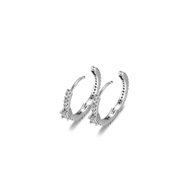 (imagen para) Pendientes de Aro Brillantes PANDORA - 299406C01 - Ver 4