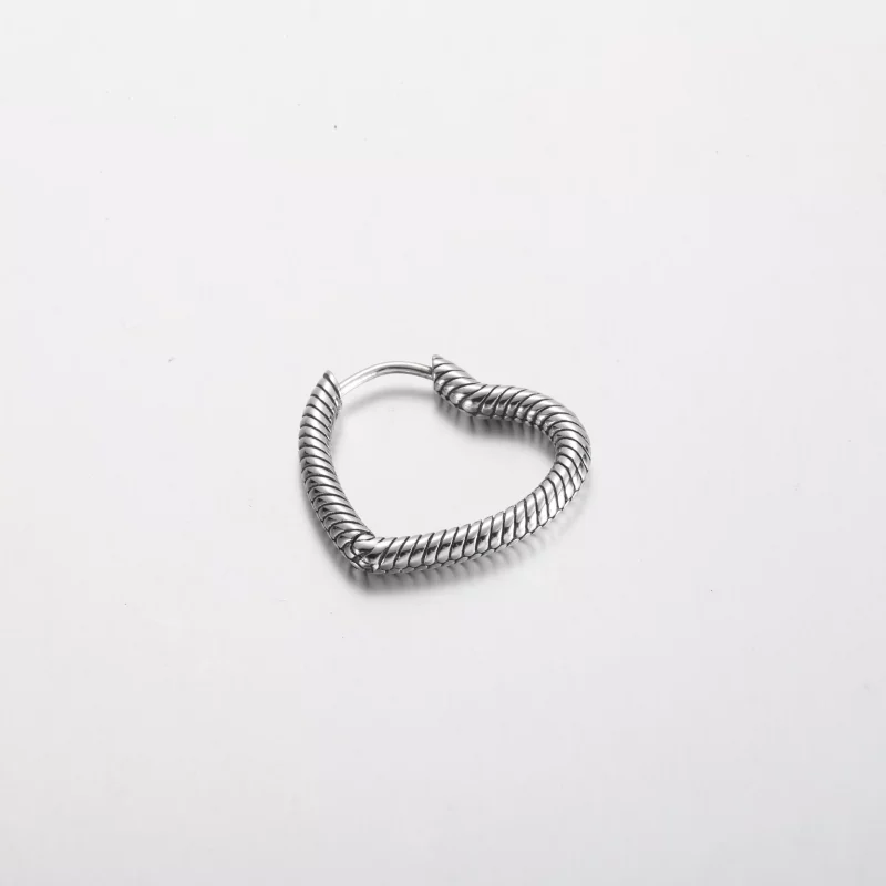 (imagen para) Pendientes de aro con dije de corazón de Pandora Moments - 292236C00 - Ver 6