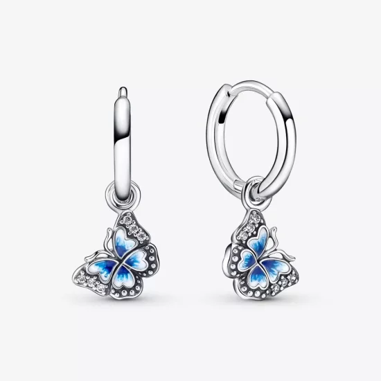 (imagen para) Pendientes de Aro PANDORA Mariposa Azul - 290778C01