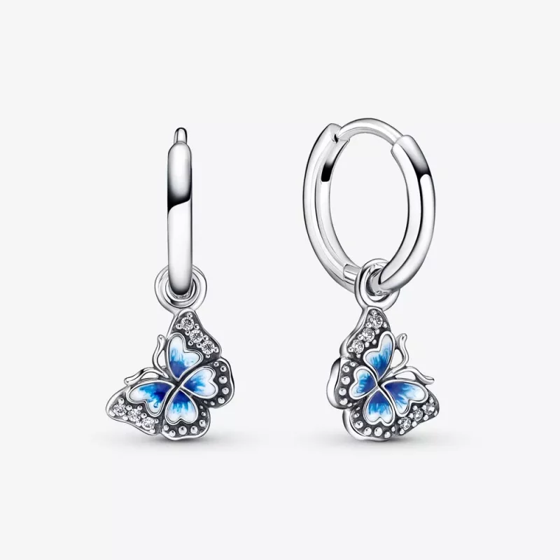 (imagen para) Pendientes de Aro PANDORA Mariposa Azul - 290778C01