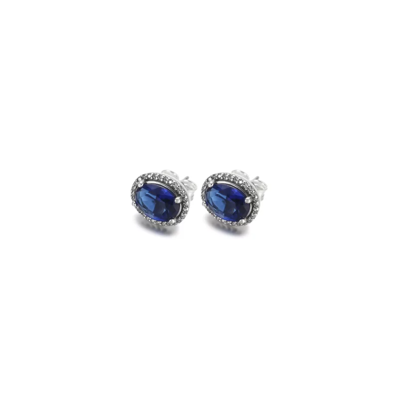 (imagen para) Pendientes de botón PANDORA Sparkling Statement Halo - 290040C01 - Ver 3