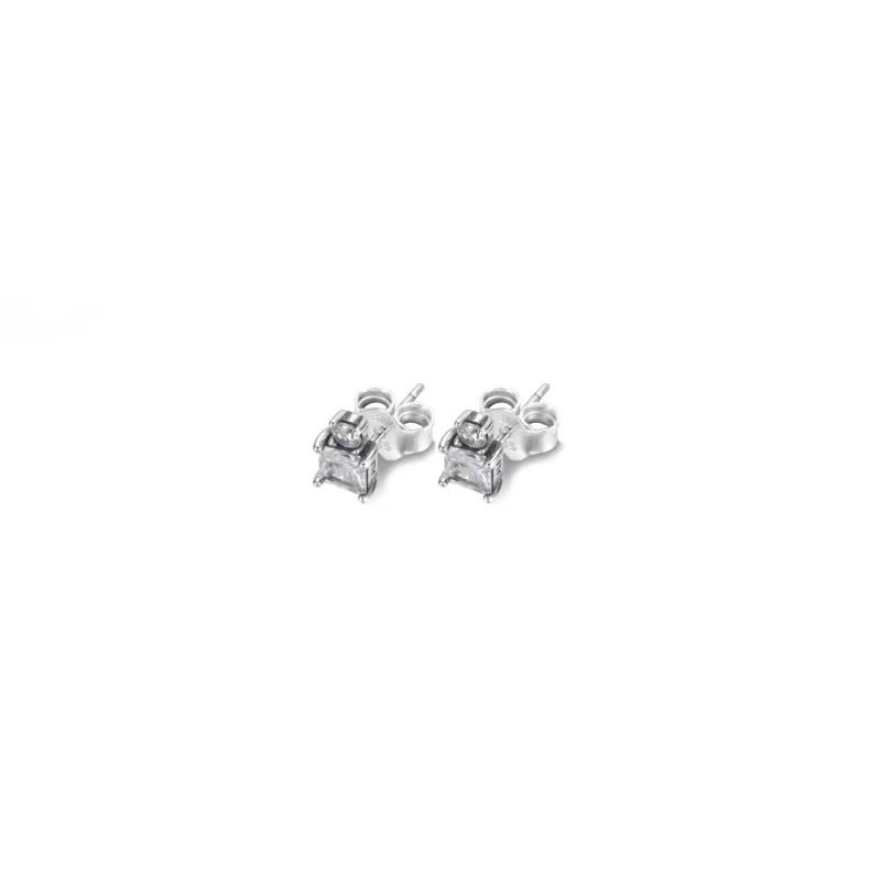 (imagen para) Pendientes PANDORA Brillantes Redondos y Cuadrados - 290036C01 - Ver 4