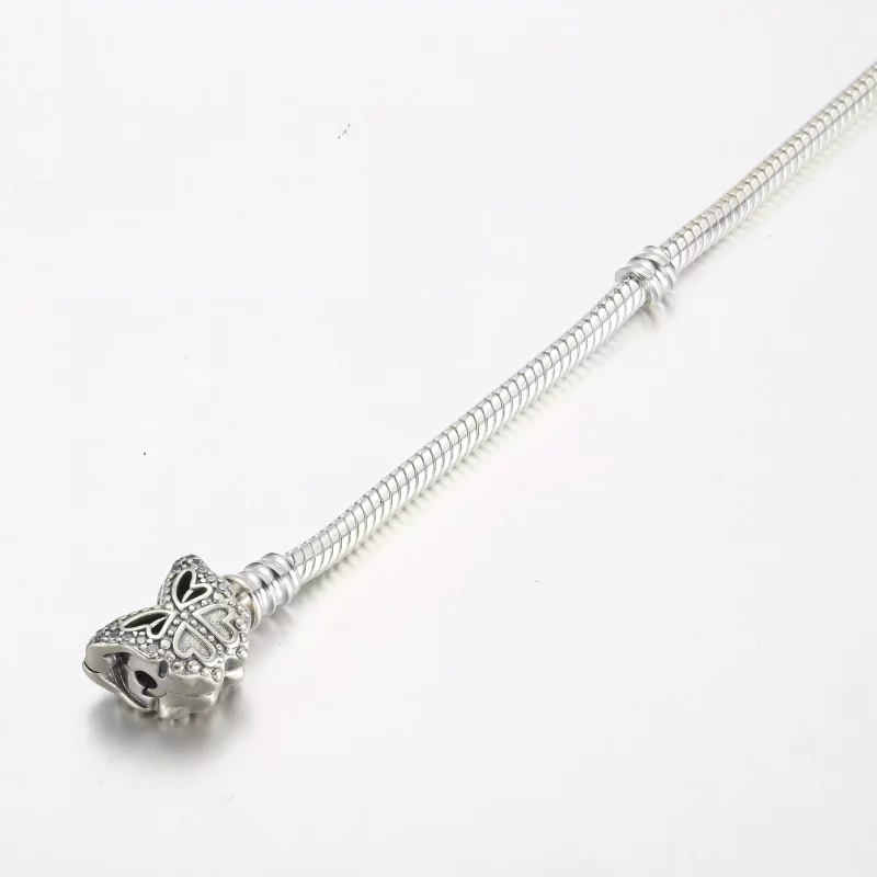 (imagen para) Pulsera de cadena de serpiente con cierre de mariposa Pandora Moments - 590782C0 - Ver 4
