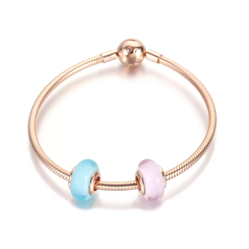 (imagen para) Pulsera de Cristal Murano PANDORA en Azul Mate - 789420C00 - Ver 3