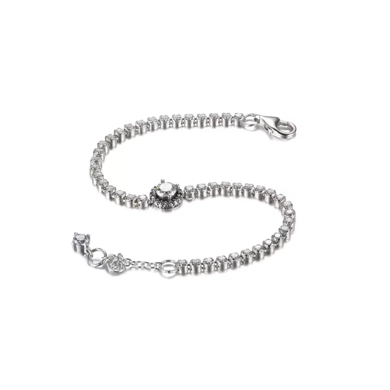 (imagen para) Pulsera de tenis PANDORA Sparkling Halo - 599416C01 - Ver 3