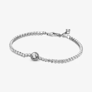 (imagen para) Pulsera de tenis PANDORA Sparkling Halo - 599416C01