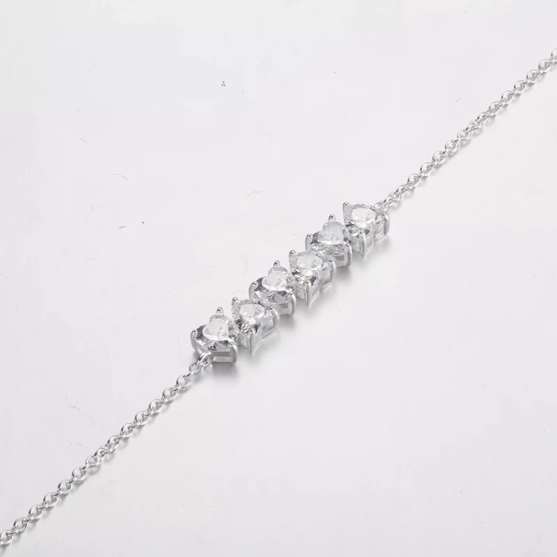 (imagen para) Pulsera Pandora con cadena de corazones brillantes y sin fin - 591162C01 - Ver 5