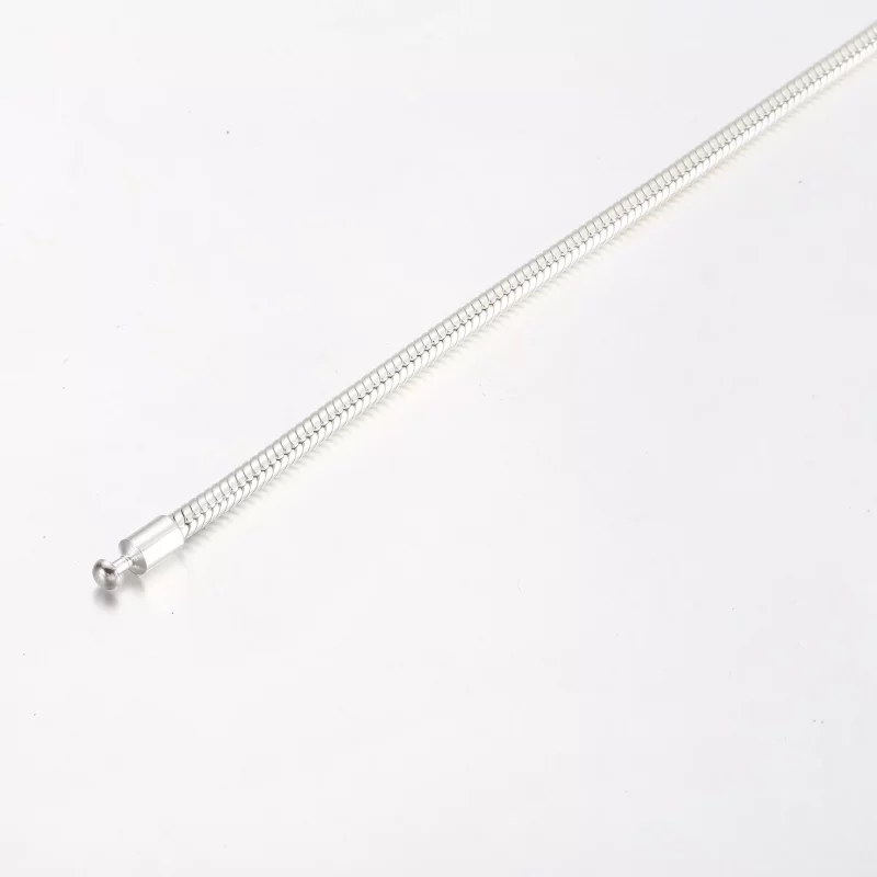 (imagen para) Pulsera Pandora de plata de ley con cadena de serpiente y cierre de nudo de amor - Ver 5