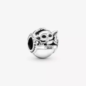 (imagen para) Pulsera PANDORA Star Wars Grogu™ y dije para cuna - 799511C01