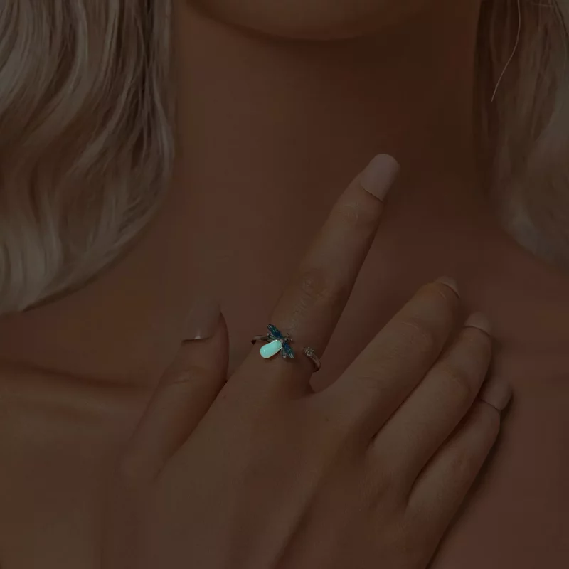 (imagen para) Anillo abierto estilo luciérnaga PANDORA - BSR514-E - Ver 6