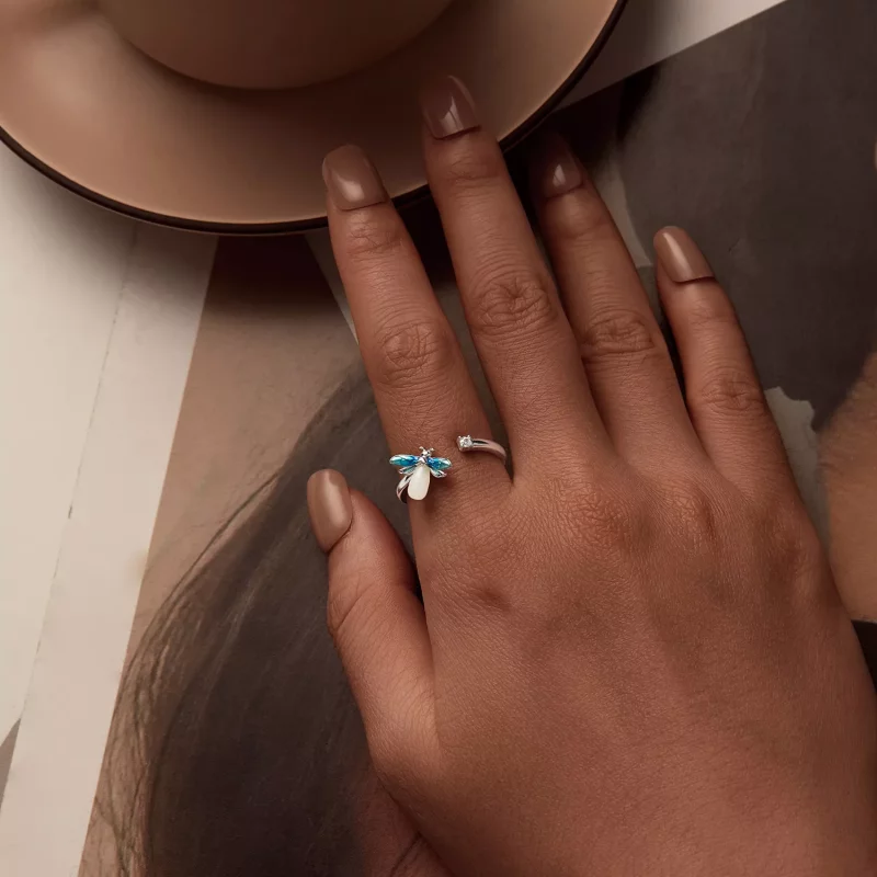 (imagen para) Anillo abierto estilo luciérnaga PANDORA - BSR514-E - Ver 7