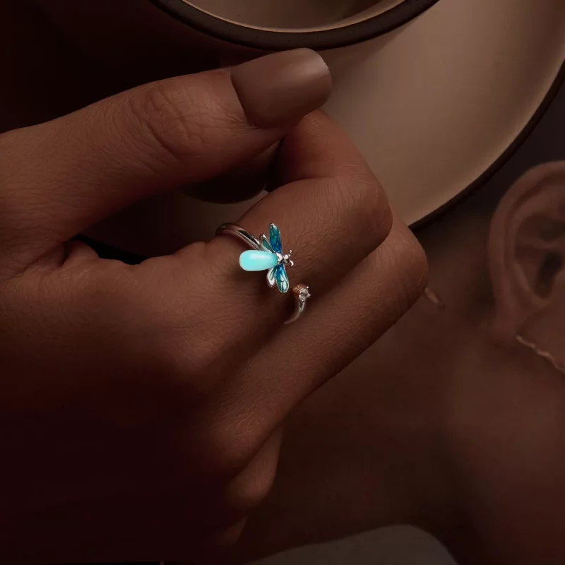 (imagen para) Anillo abierto estilo luciérnaga PANDORA - BSR514-E - Ver 8
