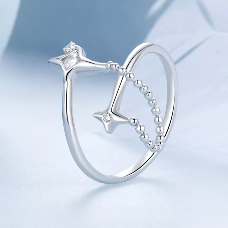 (imagen para) Anillo abierto estilo PANDORA Starlight - BSR519-E - Ver 2