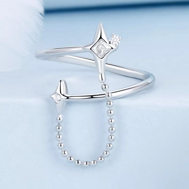 (imagen para) Anillo abierto estilo PANDORA Starlight - BSR519-E - Ver 3
