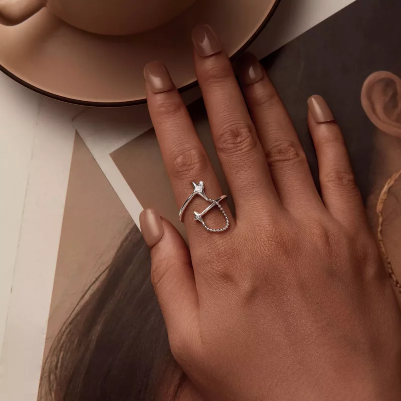 (imagen para) Anillo abierto estilo PANDORA Starlight - BSR519-E - Ver 4