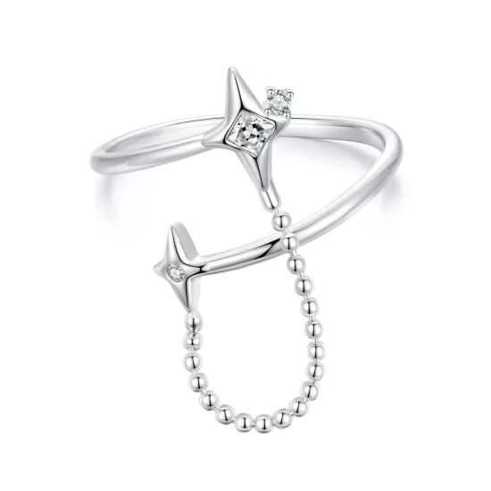 (imagen para) Anillo abierto estilo PANDORA Starlight - BSR519-E