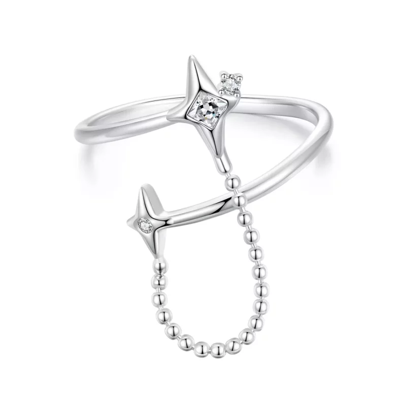 (imagen para) Anillo abierto estilo PANDORA Starlight - BSR519-E
