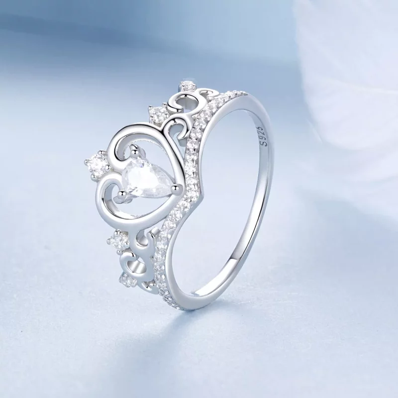 (imagen para) Anillo con corona estilo PANDORA - BSR511 - Ver 2