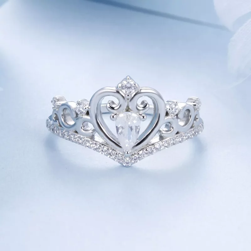 (imagen para) Anillo con corona estilo PANDORA - BSR511 - Ver 3