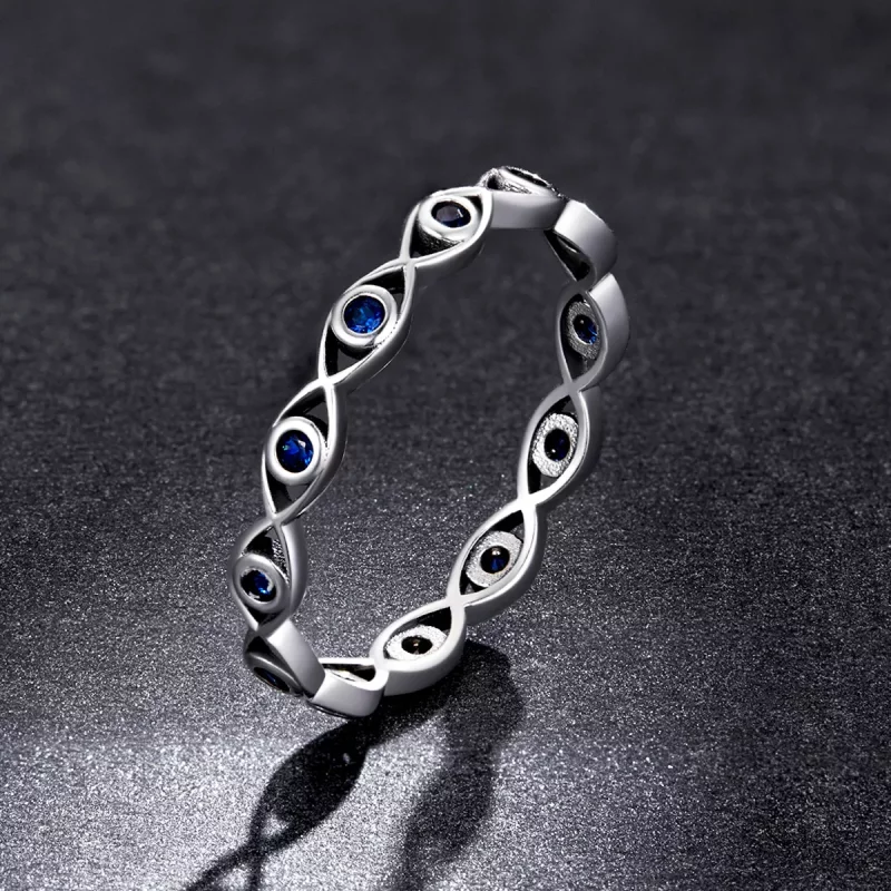 (imagen para) Anillo de ojo de diablo estilo PANDORA - BSR212 - Ver 5