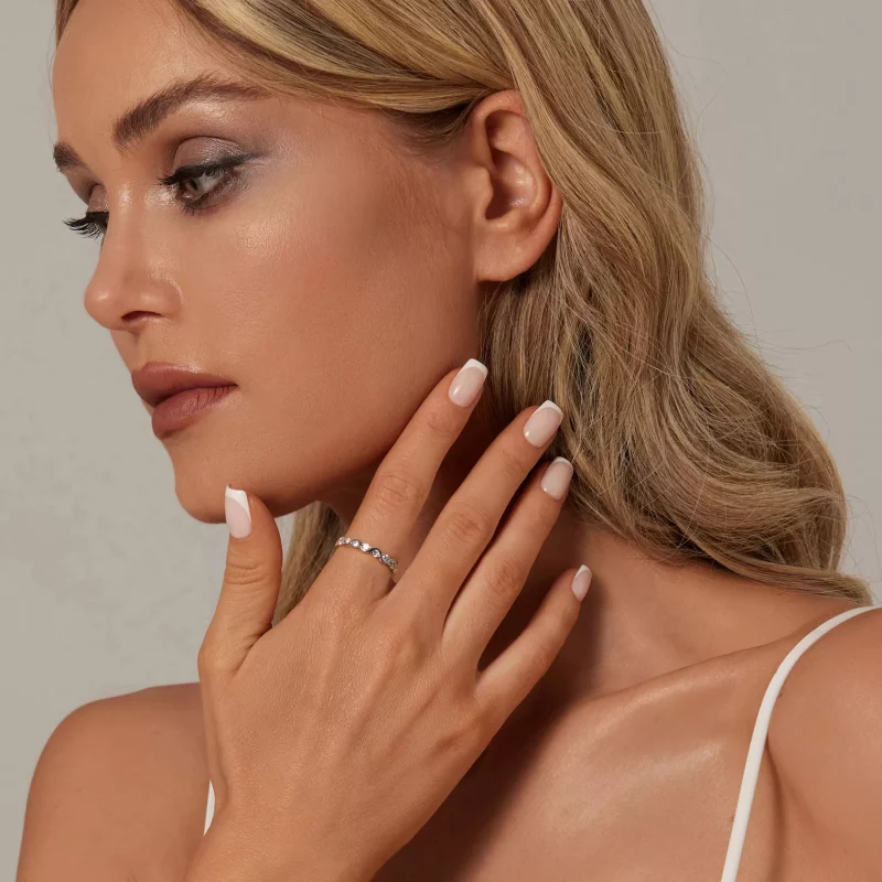 (imagen para) Anillo de olas estilo PANDORA - BSR515 - Ver 4
