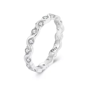 (imagen para) Anillo de olas estilo PANDORA - BSR515