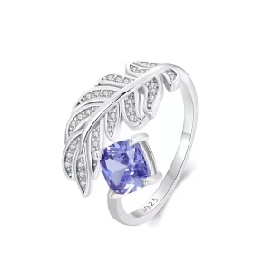 Anillo de plumas estilo PANDORA - BSR518-E (imagen para) Anillo de plumas estilo PANDORA - BSR518-E