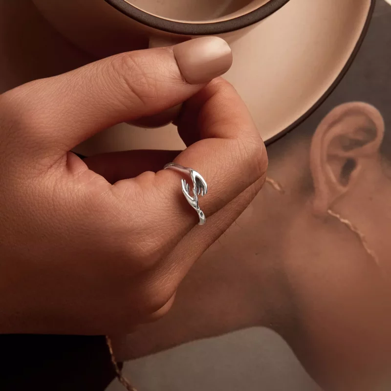 (imagen para) Anillo guardián estilo PANDORA - SCR1003-E - Ver 5