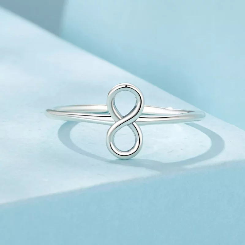 (imagen para) Anillo infinito estilo PANDORA - SCR996-E - Ver 3