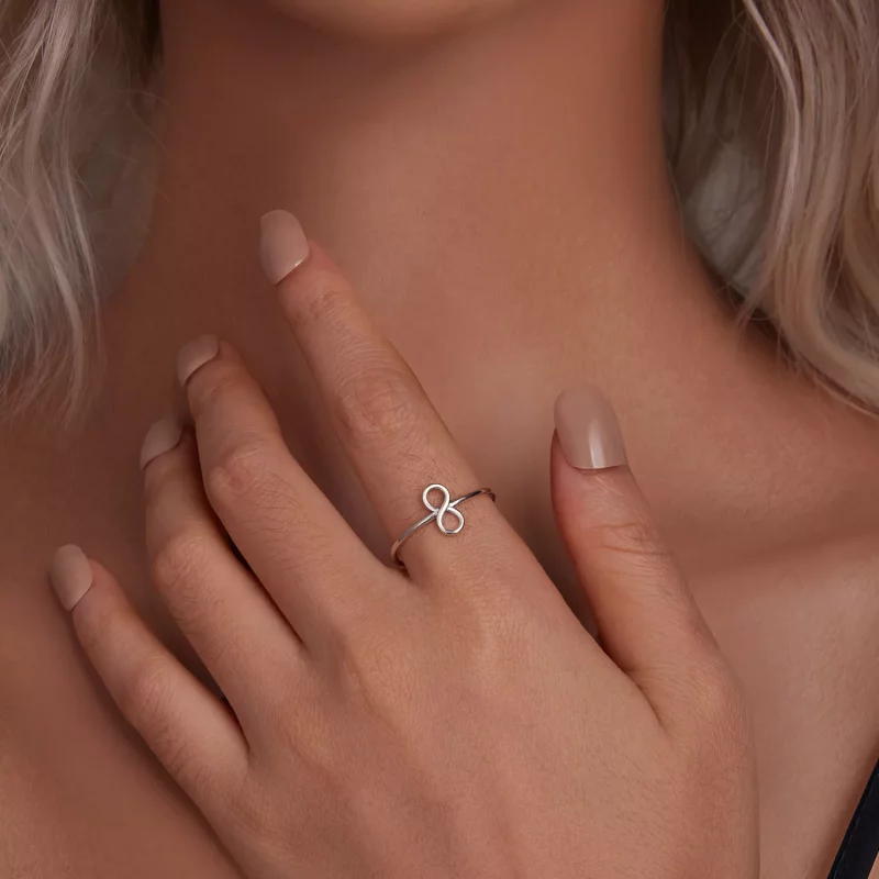 (imagen para) Anillo infinito estilo PANDORA - SCR996-E - Ver 5