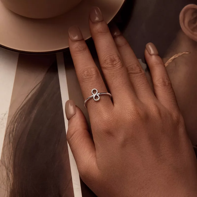 (imagen para) Anillo infinito estilo PANDORA - SCR996-E - Ver 6